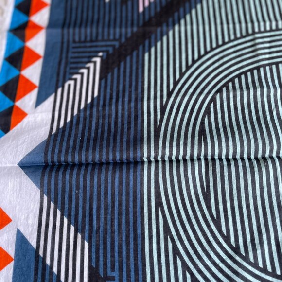 Fendi Cotton Geometric Scarf 41" x 40" - Picture 12 of 14